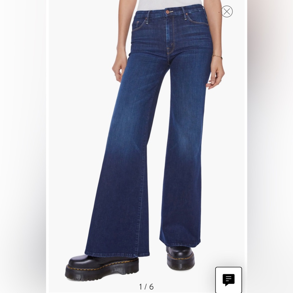 NWT MOTHER Hustler Roller Sneak Jeans